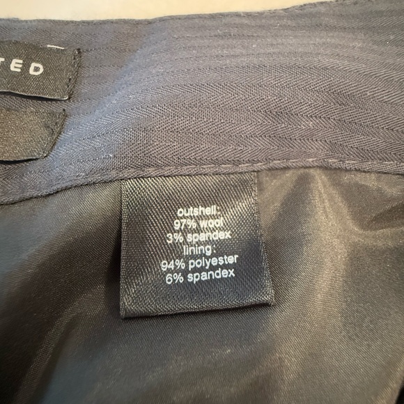 The Limited Cassidy Fit charcoal gray wool dress trousers lined pockets zip SZ 8 - Picture 7 of 13